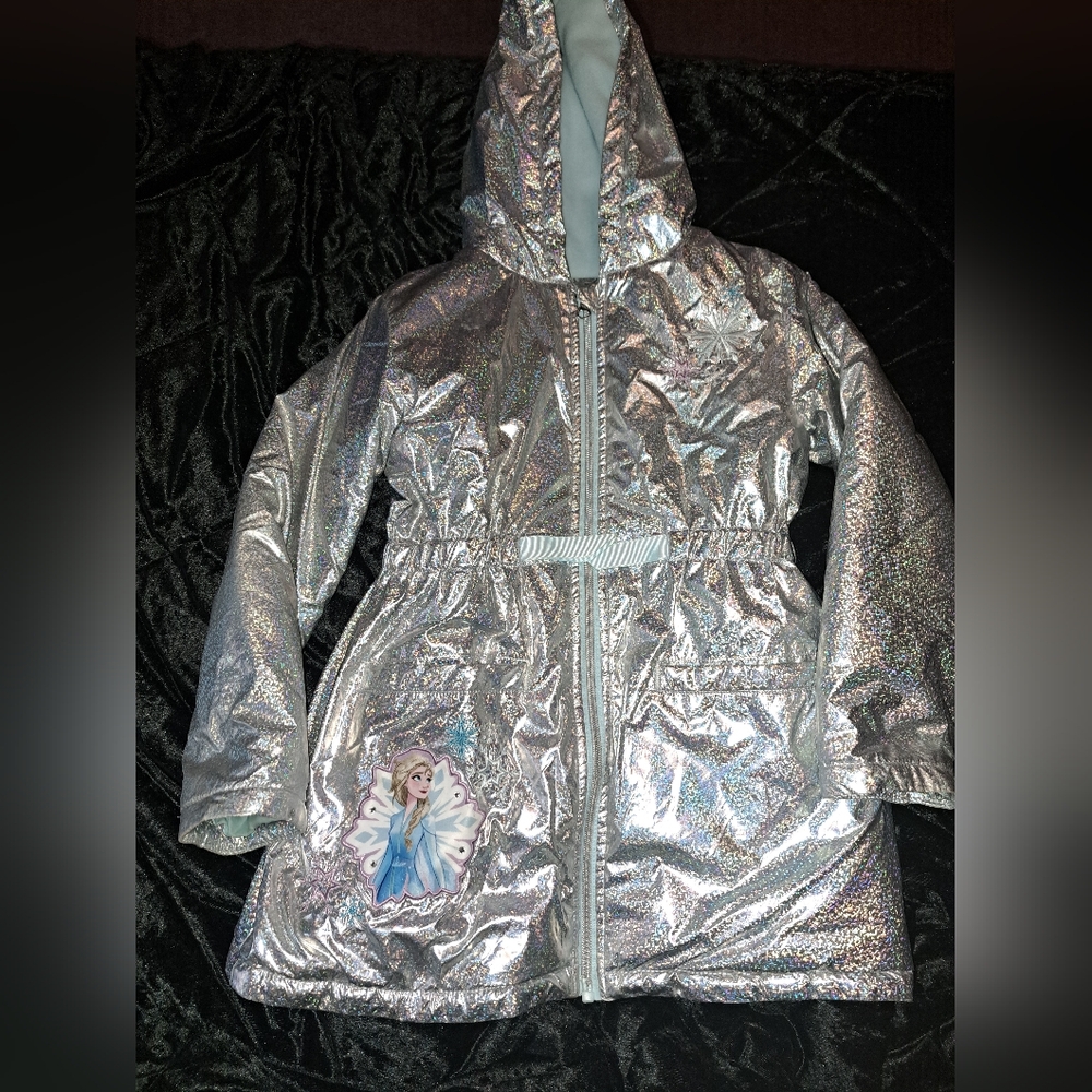 Disney frozen holographic winter coat